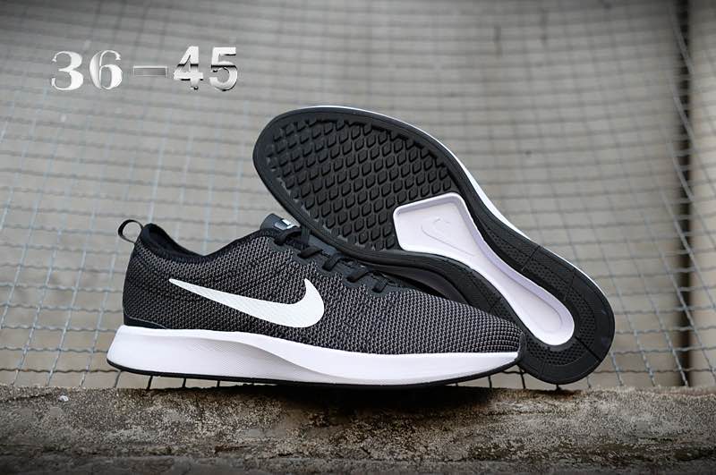 Nike Dualtone Racer Black White Running Shoes